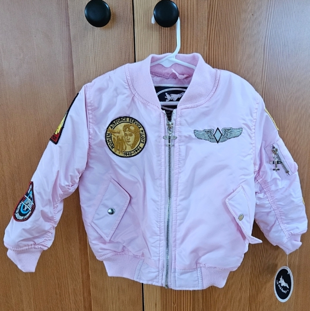 Pink Pilot Jacket - NWT - Size: 4T/Large